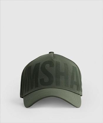 Sombreros Gymshark Logo Trucker Cap Accessories Verde Oliva | CO 4208JPQ